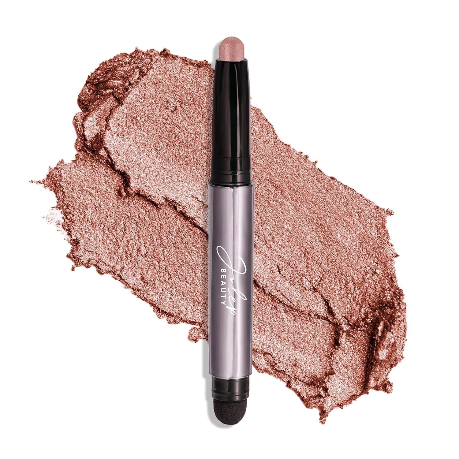 Eyeshadow 101 Cream-To-Powder Waterproof Eyeshadow Stick – Rose Shimmer – Long-Lasting, Buildable, Crease-Proof, Cruelty Free, Shimmer Finish with Built-In Smudger
