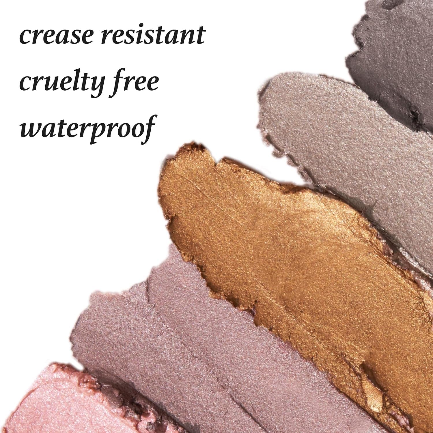 Eyeshadow 101 Cream-To-Powder Waterproof Eyeshadow Stick – Rose Shimmer – Long-Lasting, Buildable, Crease-Proof, Cruelty Free, Shimmer Finish with Built-In Smudger