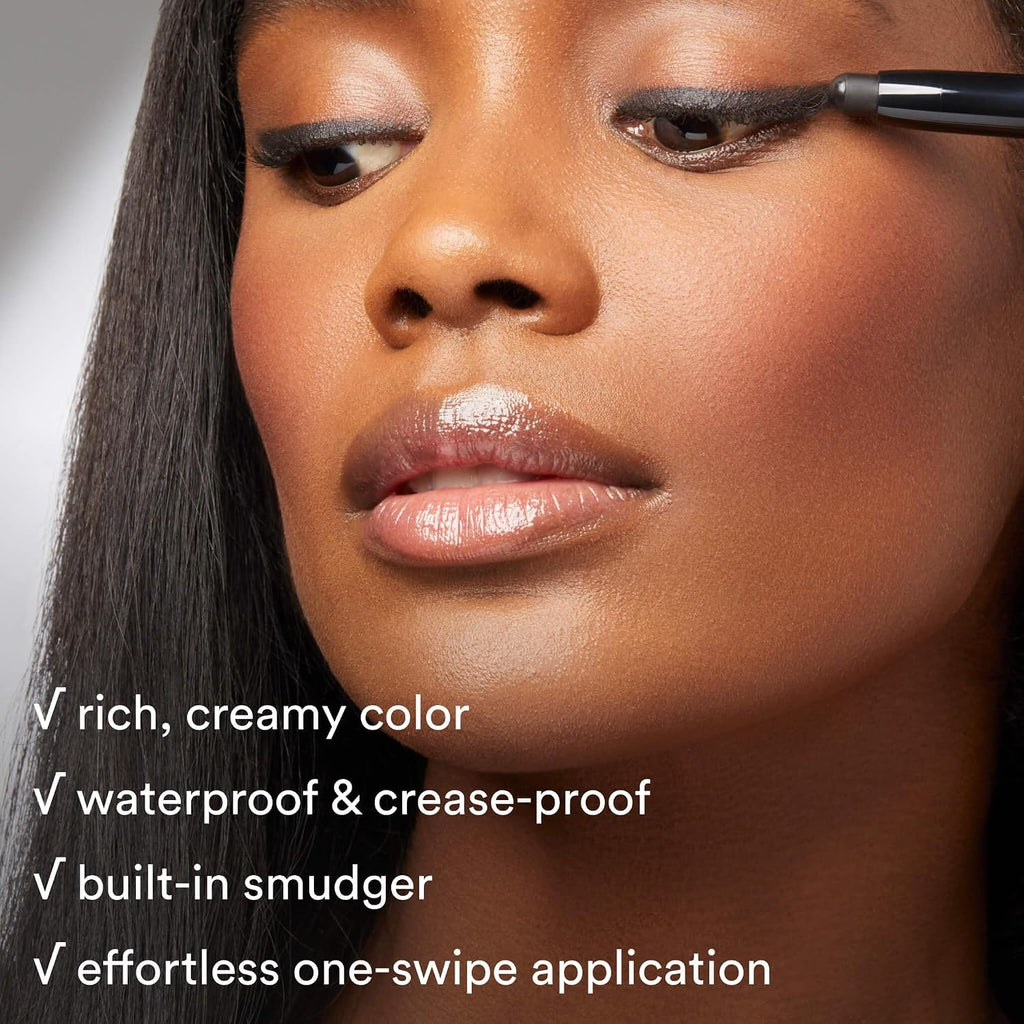 Eyeshadow 101 Cream-To-Powder Waterproof Eyeshadow Stick – Rose Shimmer – Long-Lasting, Buildable, Crease-Proof, Cruelty Free, Shimmer Finish with Built-In Smudger
