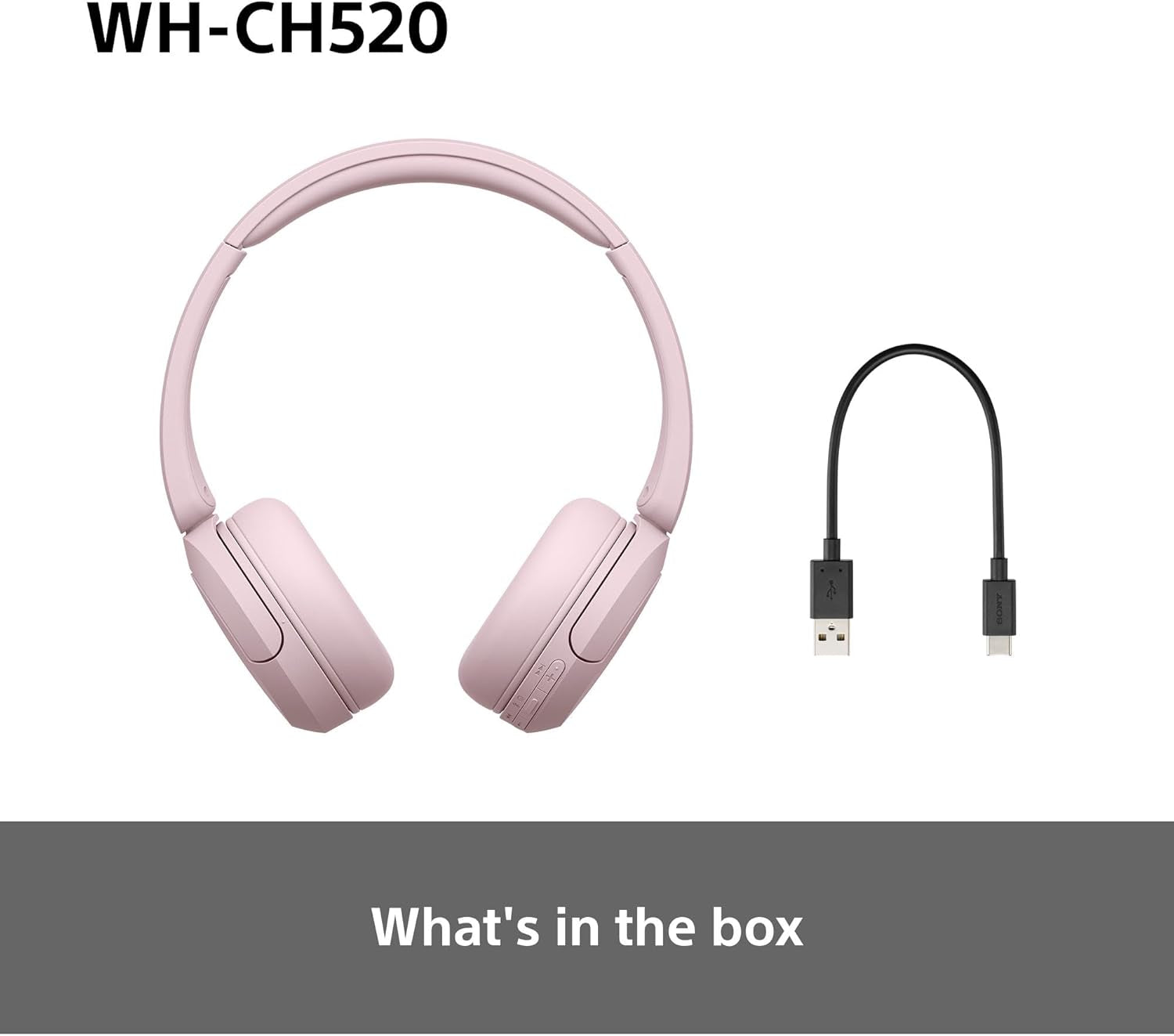 WH-CH520 Wireless oid - Pink