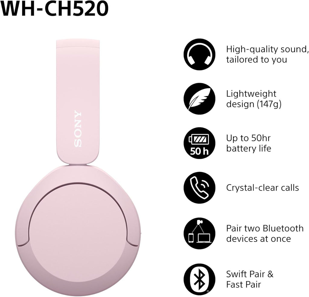 WH-CH520 Wireless oid - Pink
