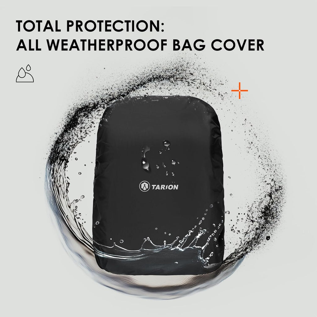Camera Backpack for Photographers - Compact Camera Bag with 15 Inch Laptop Compartment - Side Access Quick Draw - Anti-Theft Hidden Pocket Tripod Holder Rain Cover - TB04 Black